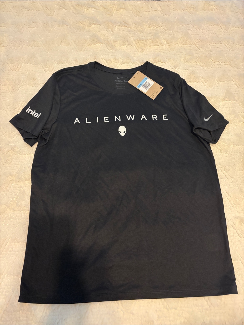 Alienware Womens Black Logo Tee By Nike